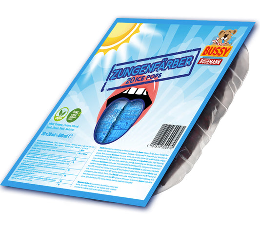 blaues Wassereis Bussy Waldfruchtgeschmack