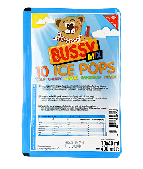Bussy Mix 10 ICE POPS 400ml Produktabbildung