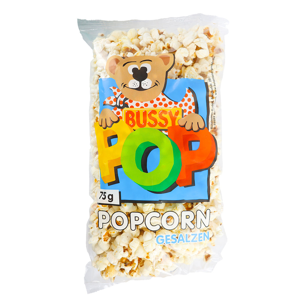 Unser Bussy Pop 75g salziges Popcorn